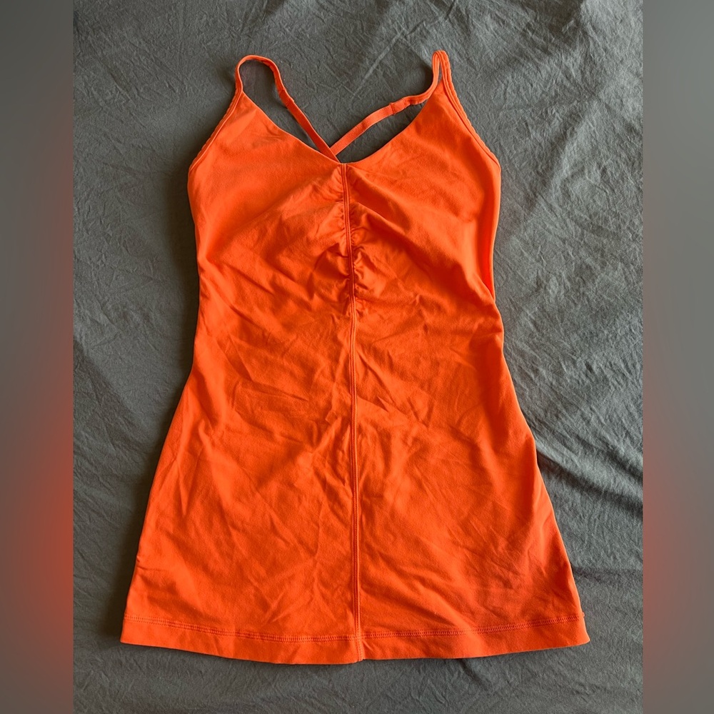 Lululemon Orange Strappy Tank Top